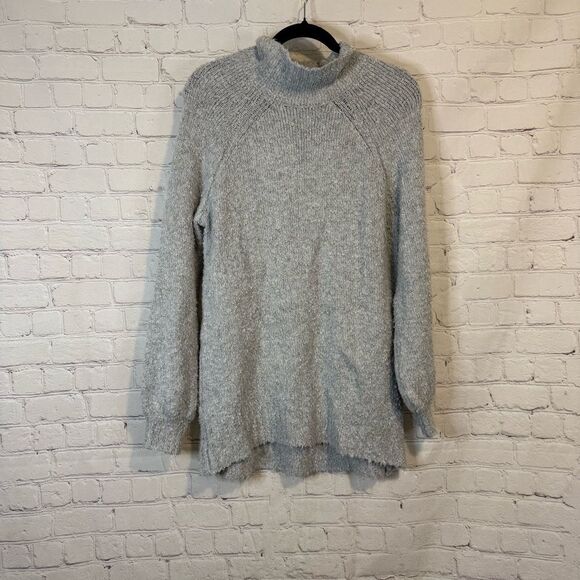 Aerie Gray Cowl Neck Sweater Soft and Cozy - Picture 1 of 7